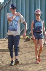 ASHLEY TISDALE at Runyon Canyon in Hollywood