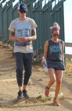 ASHLEY TISDALE at Runyon Canyon in Hollywood