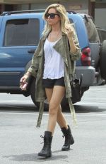 ASHLEY TISDALE Heading to a Nail Salon in Studio City