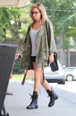 ASHLEY TISDALE Heading to a Nail Salon in Studio City