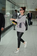 BARBARA PALVIN at Heathrow Airport in London