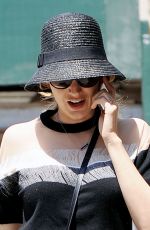 BLAKE LIVELY in Short Skirt Out in New York