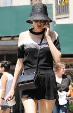BLAKE LIVELY in Short Skirt Out in New York