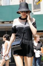 BLAKE LIVELY in Short Skirt Out in New York
