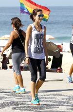 CAMILLA BELLE in Leggings Out in Rio De Janeiro