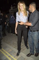CANDICE SWANEPOEL Leaves Chiltern Firehouse in London