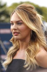CANDICE SWANEPOEL on the Set of Extra in Universal City