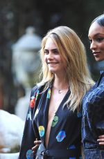 CARA DELEVINGNE at Stella Mccartney Spring 2015 Presentation in New York