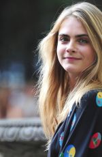 CARA DELEVINGNE at Stella Mccartney Spring 2015 Presentation in New York
