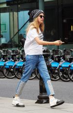 CARA DELEVINGNE Out amd About in London 2606