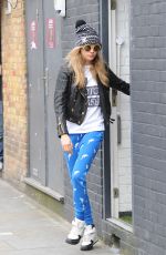 CARA DELEVINGNE Out and About in Notting Hill