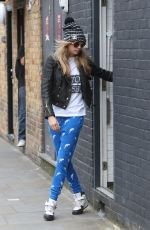 CARA DELEVINGNE Out and About in Notting Hill