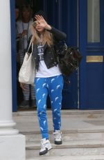 CARA DELEVINGNE Out and About in Notting Hill