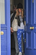 CARA DELEVINGNE Out and About in Notting Hill