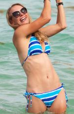 CAROLINE WOZNIACKI in Bikini at a Beach in Miami