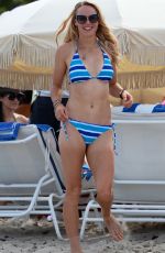 CAROLINE WOZNIACKI in Bikini at a Beach in Miami