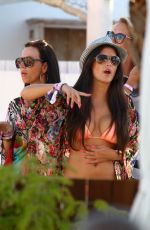 CASEY BATCHELOR in Bikini Top at Ocean Beach in Ibiza