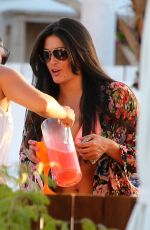 CASEY BATCHELOR in Bikini Top at Ocean Beach in Ibiza