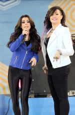 CHER LLOYD and DEMI LOVATO Performs at Good Morning America in New York