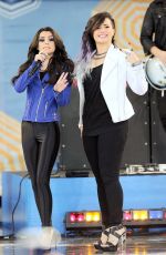 CHER LLOYD and DEMI LOVATO Performs at Good Morning America in New York