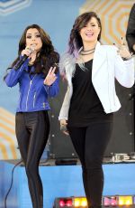 CHER LLOYD and DEMI LOVATO Performs at Good Morning America in New York