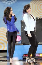 CHER LLOYD and DEMI LOVATO Performs at Good Morning America in New York