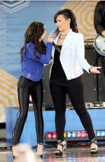 CHER LLOYD and DEMI LOVATO Performs at Good Morning America in New York