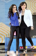 CHER LLOYD and DEMI LOVATO Performs at Good Morning America in New York