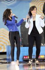 CHER LLOYD and DEMI LOVATO Performs at Good Morning America in New York