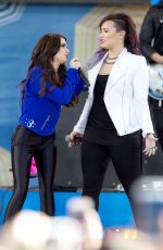 CHER LLOYD and DEMI LOVATO Performs at Good Morning America in New York