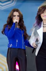 CHER LLOYD and DEMI LOVATO Performs at Good Morning America in New York