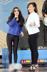 CHER LLOYD and DEMI LOVATO Performs at Good Morning America in New York