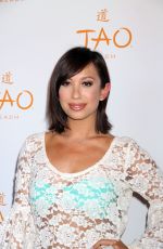 CHERYL BURKE Celebrates Her Birthday at Tao Beach in Las Vegas