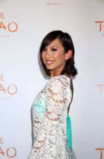 CHERYL BURKE Celebrates Her Birthday at Tao Beach in Las Vegas