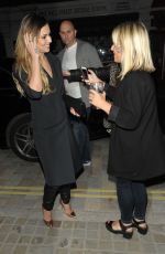 CHERYL COLE Arrives at Chiltern Firehouse Restaurant in London