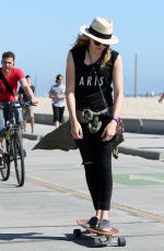 CHLOE MOERTZ Skateboarding in Santa Monica