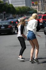 CHLOE MORETZ and JAIME  KING Out in Beverly Hills