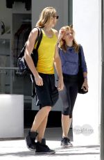 CHLOE MORETZ and Trevor Moreta go to Soulcycle