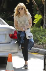 CHLOE MORETZ Arrives at Staples Center in Los Angeles