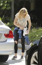 CHLOE MORETZ Arrives at Staples Center in Los Angeles
