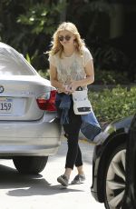 CHLOE MORETZ Arrives at Staples Center in Los Angeles