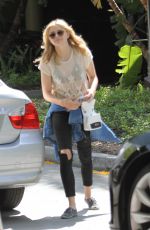 CHLOE MORETZ Arrives at Staples Center in Los Angeles