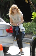 CHLOE MORETZ Arrives at Staples Center in Los Angeles