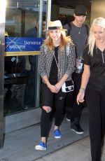 CHLOE MORETZ at Pearson International Airport in Toronto