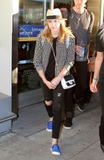 CHLOE MORETZ at Pearson International Airport in Toronto