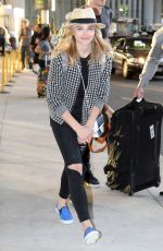 CHLOE MORETZ at Pearson International Airport in Toronto