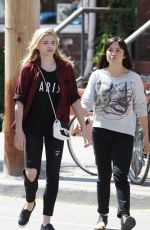 CHLOE MORETZ Out and About in Toronto