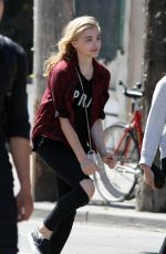 CHLOE MORETZ Out and About in Toronto