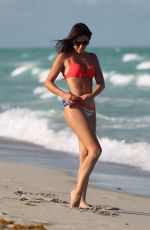 CLAUDIA ROMANI in Bikini on the Beach in Miami 1806