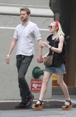 DAKOTA FANNING and Jamie Strachan Out Shopping in New  York 1006